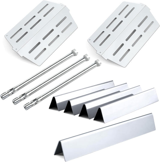 7620 7621 Flavorizer Bars 65505 Heat Deflectors 62752 Grill Burner Replacement Parts for Weber Genesis Grill Parts 300 Series with Front Control E-310 E-320 E-330 S-310 S320 S-330 EP-310 EP-320 EP-330