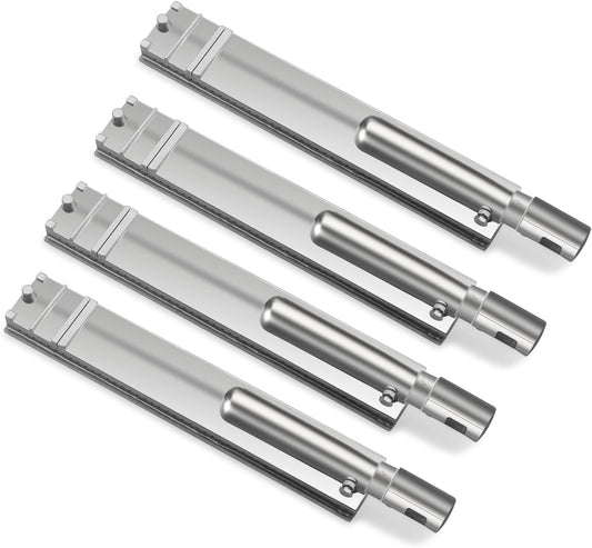 4-Pack Cast Stainless Steel Burner Tubes – Fits Bull, Weber Genesis, DCS & More