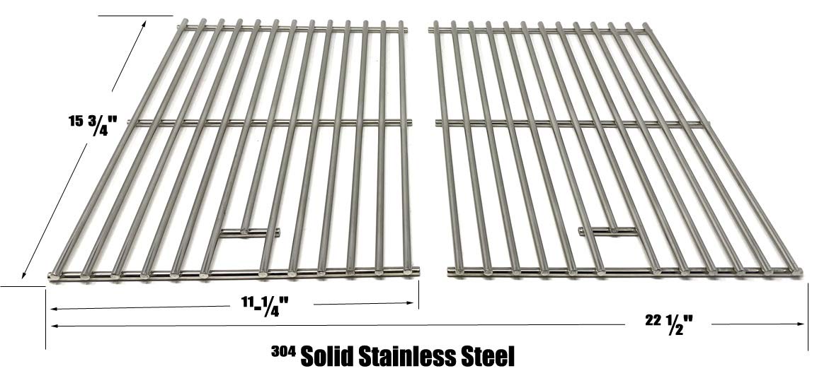 Stainless Steel Cooking Grid for Fire Magic 11-B1C3N-0, 11-B1SNA-A, 11-S1C3N-0, 11-S1SNA-A, 21-S1C3N-26, 21-S1S1N-26 Gri