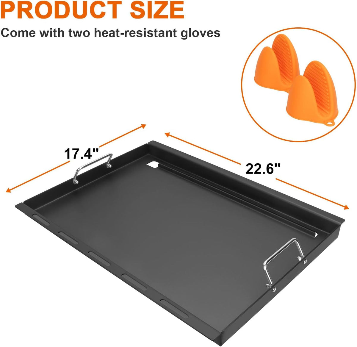 topgrillparts griddle insert for Weber Spirit - lifestyle view 1