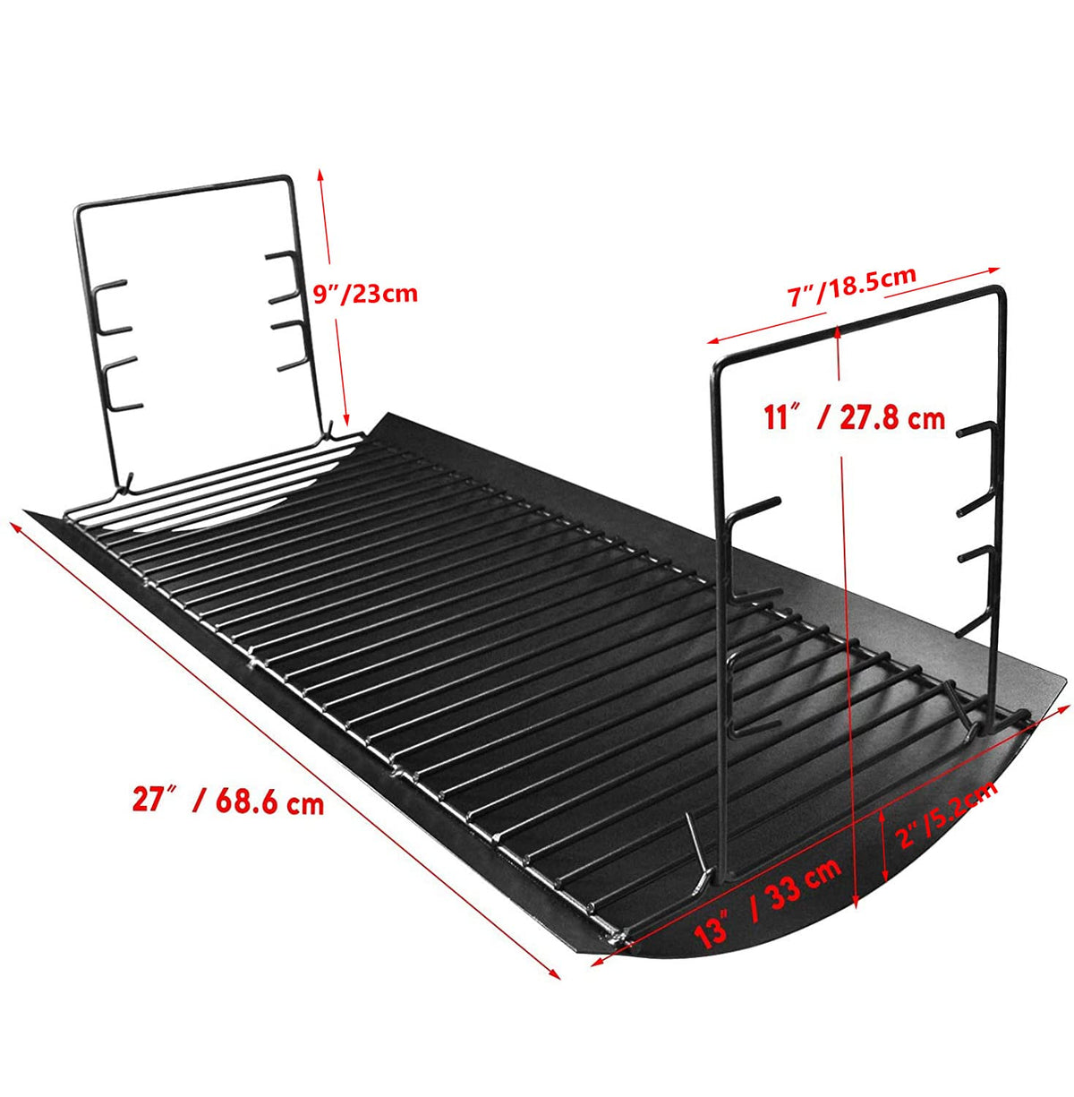 27" Ash Pan Replacement for Char-Griller 1224 1324 2121 2222 2727 2828 2929 & Char-Broil 17302056