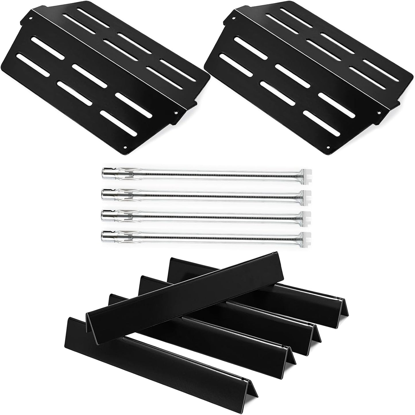 Genesis E330 Grill Parts 7621 Flavorizer Bars Heat Deflectors Burners Replacement Parts for Genesis Grill Parts E-310 Parts E-330 Flavorizer Bars S-330 S-310 E-320 Porcelain Genesis 300 Grill Parts