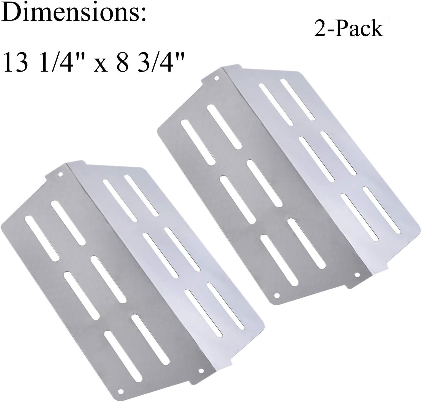 17.5 inch flavorizer bar and Heat Deflector Replacement for Weber 7620 7622, Genesis 300 Series E310 E320 E330 EP310 EP320 EP330 with Front Control Knob(2011&Newer)