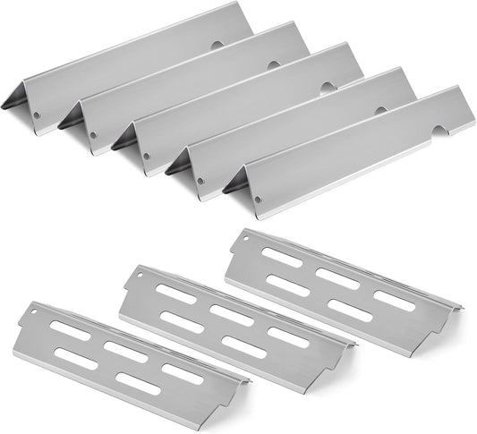 Grill Flavorizer Bars Parts for 66795 Weber Genesis II E-310, E-335, S-335, Genesis II LX S-340,Grill Heat Deflectors 66032 66040 BBQ Grill Replacement Parts Accessories Stainless Steel 17 Inch