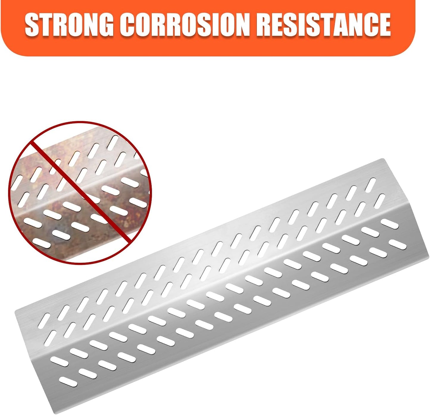4-Burner Grill Grate, Flame Tamer & Heat Shield Kit for Bull, Blaze, Lion, Cal Flame Grills