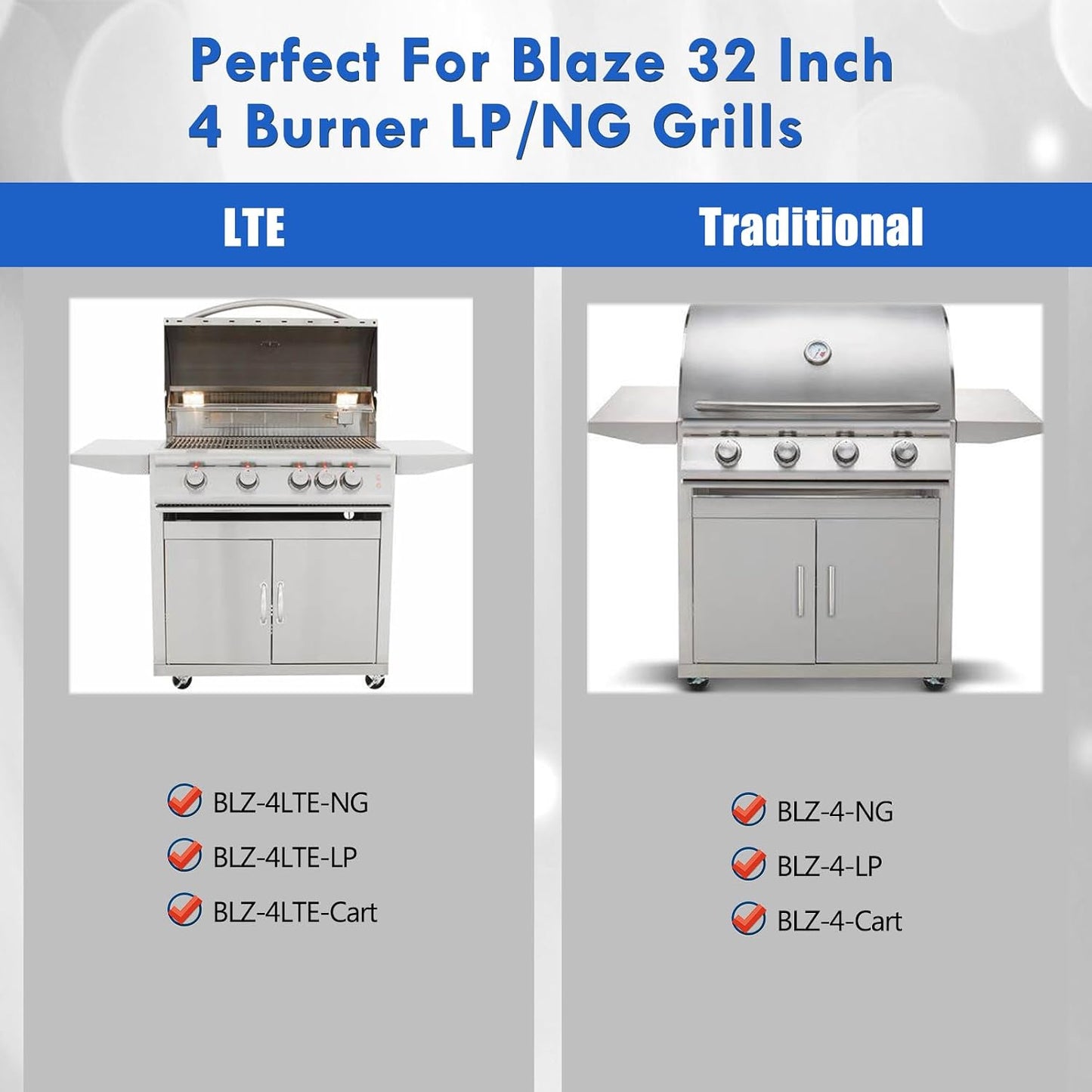Stainless Steel Warming Rack for Blaze 32" 4-Burner Grills