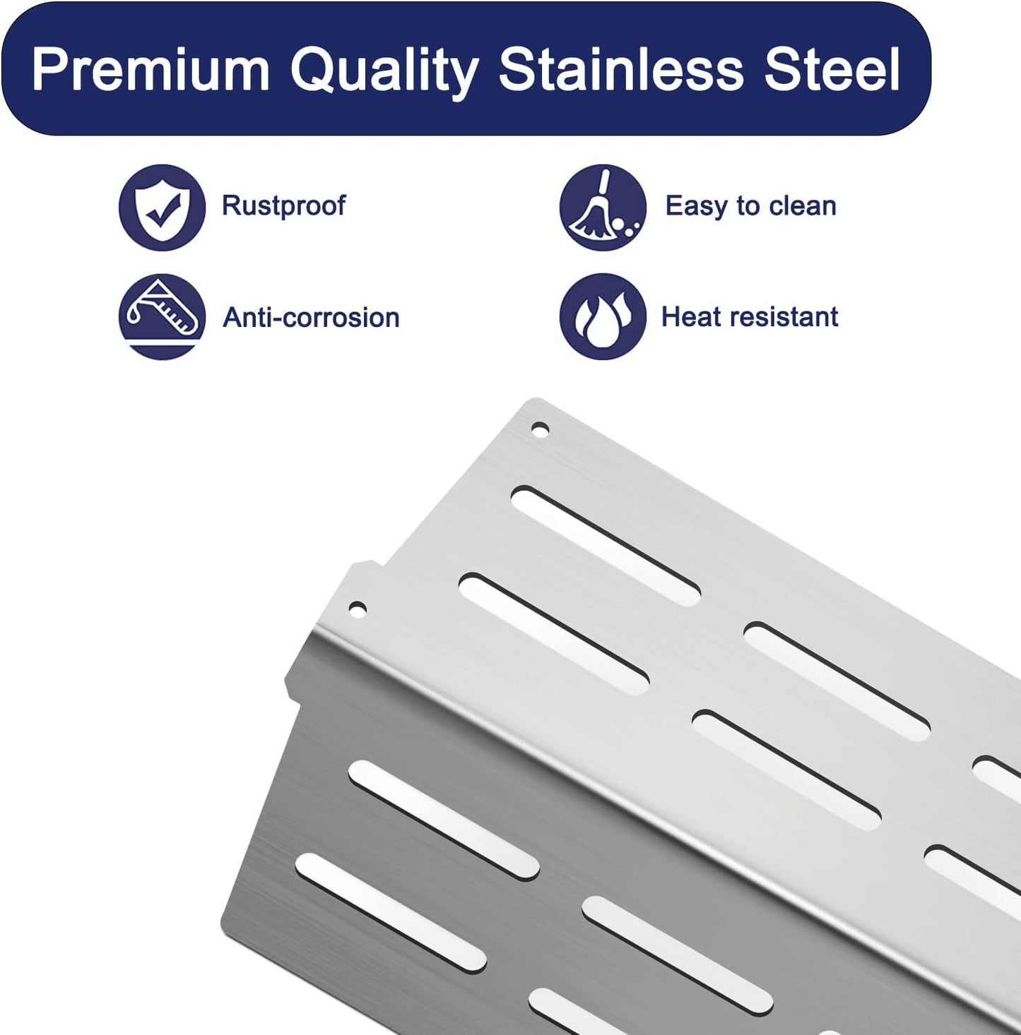 Grill Replacement Parts 7620 Flavorizer Bars 65505 Heat Deflector 3pcs 62752 Burner Tubes Set for Weber Genesis 300 Series E310 E320 E330 EP310 EP320 EP330 S310 S320 S330 Grills Accessories