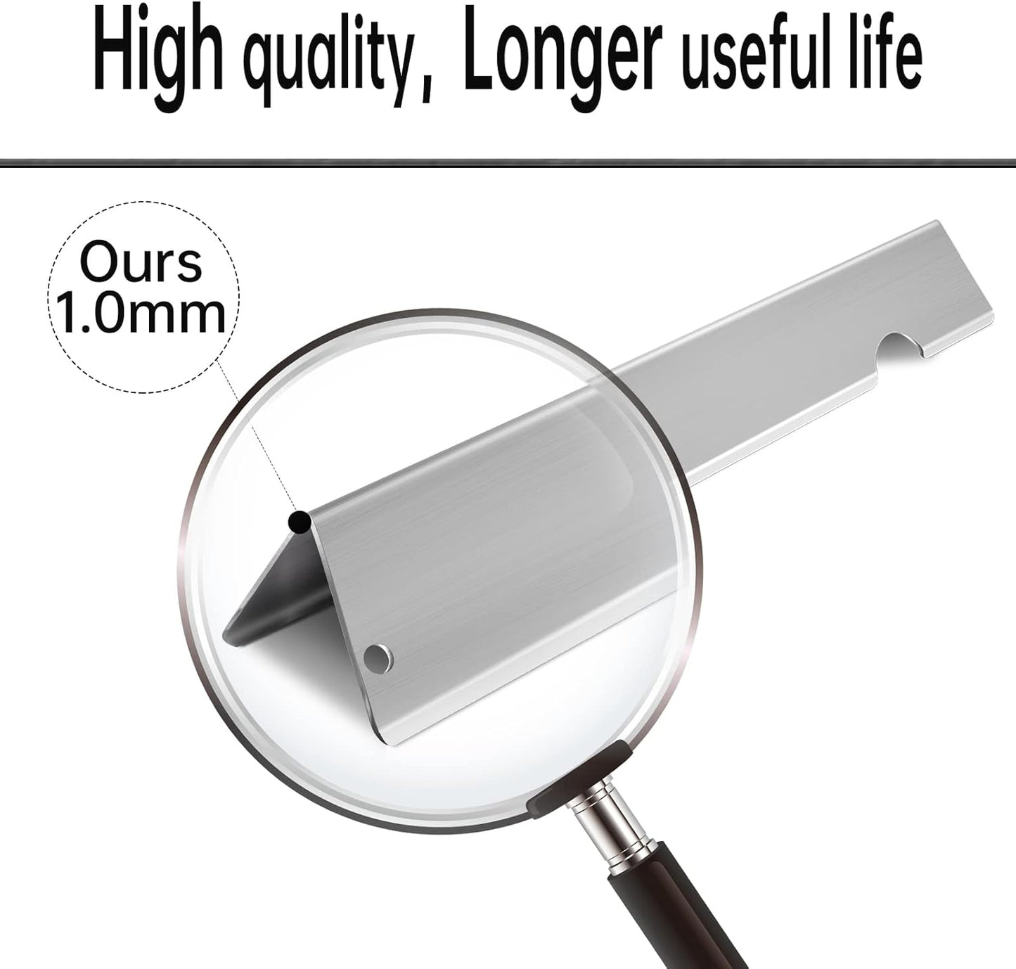 Grill Flavorizer Bars Parts for 66795 Weber Genesis II E-310, E-335, S-335, Genesis II LX S-340,Grill Heat Deflectors 66032 66040 BBQ Grill Replacement Parts Accessories Stainless Steel 17 Inch