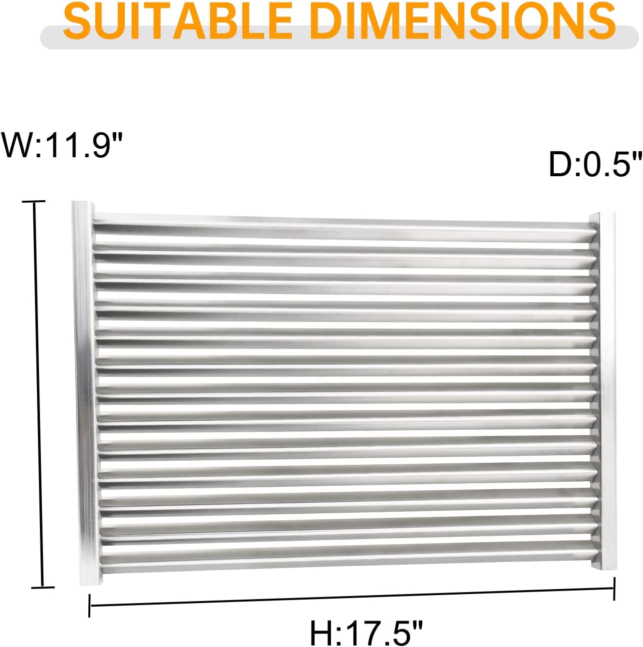 17.5 Inch Stainless Steel Cooking Grid Grates for Weber Spirit 300 II Series