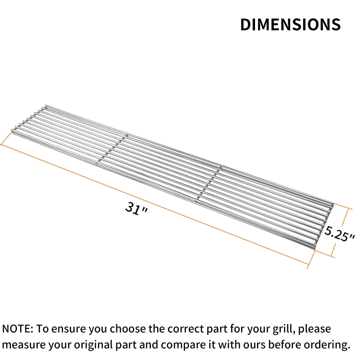 topgrillparts Summerset/Blaze/RCS 32 Inch Warming Rack - installed view