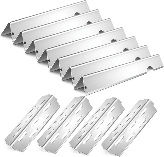 Grill Replacement Parts 17” Stainless Steel Flavorizer Bars for Weber Genesis II 400 Series E-410, S-410, ES410, II LX E-440, LX ES-440 Weber 66033 66796 66041 66686 12.5” Heat Deflectors