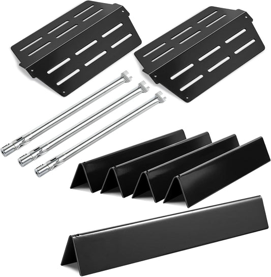 62752 Grill Burner 7620 7621 Flavorizer Bars 65505 Heat Deflectors Replacement Parts for Weber Genesis Grill Parts 300 Series with Front Control E-310 E-320 E-330 S-310 S320 S-330 EP-310 EP-320 EP-330