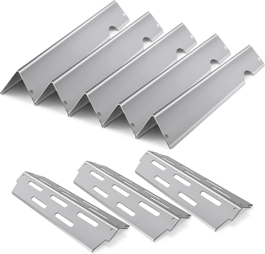 Grill Replacement Parts Flavorizer Bars for Weber Genesis ii 300 LX 300 Series E-310 E-315 S-335 GS4 Grills 304 Stainless Steel Heat Deflector Barbecue Accessories for Weber 66032 66795 66040