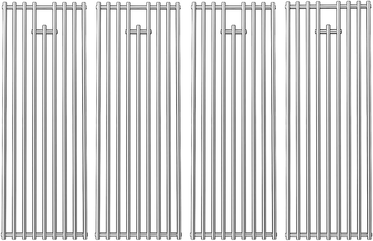 19.5" Cooking Grates for Weber Genesis 300 Series, Genesis E310 E320 E330 S310 S320 S330 EP310 EP320 EP330 Gas Grill, 304 Stainless Steel Replacement Parts for Weber 7528 7524