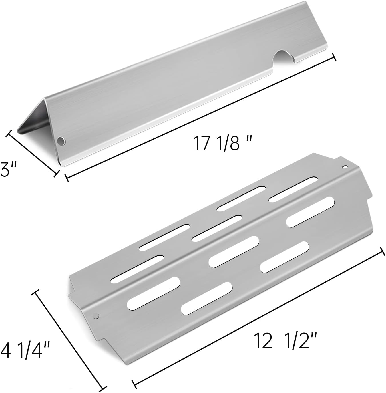Grill Flavorizer Bars Parts for 66795 Weber Genesis II E-310, E-335, S-335, Genesis II LX S-340,Grill Heat Deflectors 66032 66040 BBQ Grill Replacement Parts Accessories Stainless Steel 17 Inch