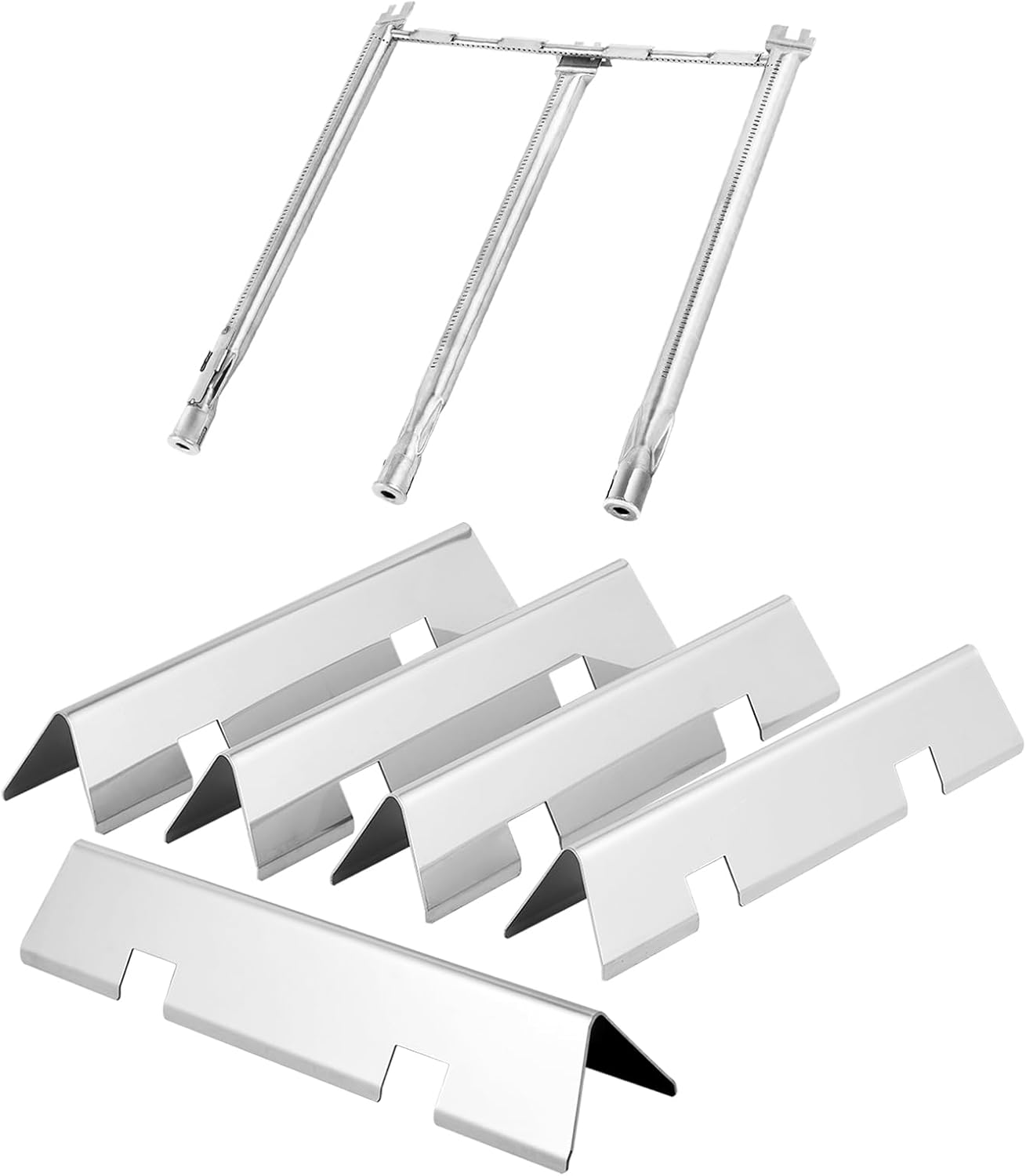 Genesis E330 Grill Parts 7621 Flavorizer Bars Heat Deflector Sear Burner Replacement Parts for Weber Genesis 300 Parts E-310 E-330 S-330 S-310 E-320 Genesis 4 Burner Grill Parts 330 Sear Burner Tube