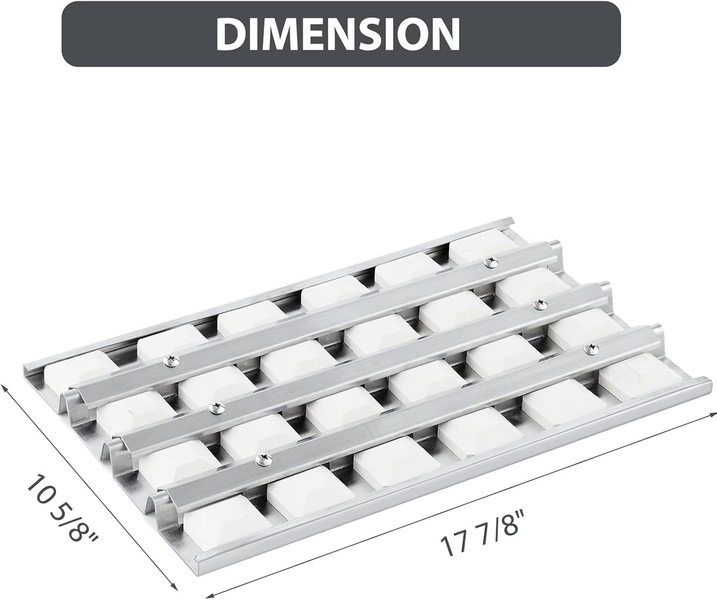 510-0677 Briquette Tray Replacement Parts for Alfresco Grill Parts ALXE 36" ALX2 ALX2-36 ALX2-36SZ ALXE-36 Series Grills Heat Trays ALX2-36C ALX2-36CD ALXE-36C Ceramic Briquettes Assembly 1 Pack