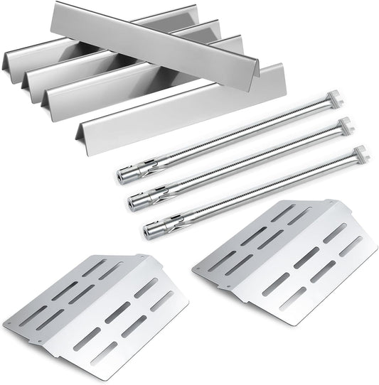 Genesis 300 Grill Replacement Parts 7620 Flavorizer Bars 65505 Heat Deflector 62752 Burner Tube for Weber Genesis Grill Parts E-310 E-320 E-330 S-330 Grill Replacement Parts Sear Burner Flavor Bars