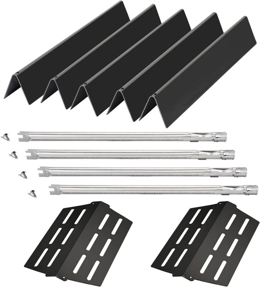 Replacement Parts for Genesis E330 S330 EP330 4-Burner Grills(with Front Control),Replace for Weber 7620 Flavorizer Bars 7622 Heat Deflector 62752-4 Pcs Burner Tube