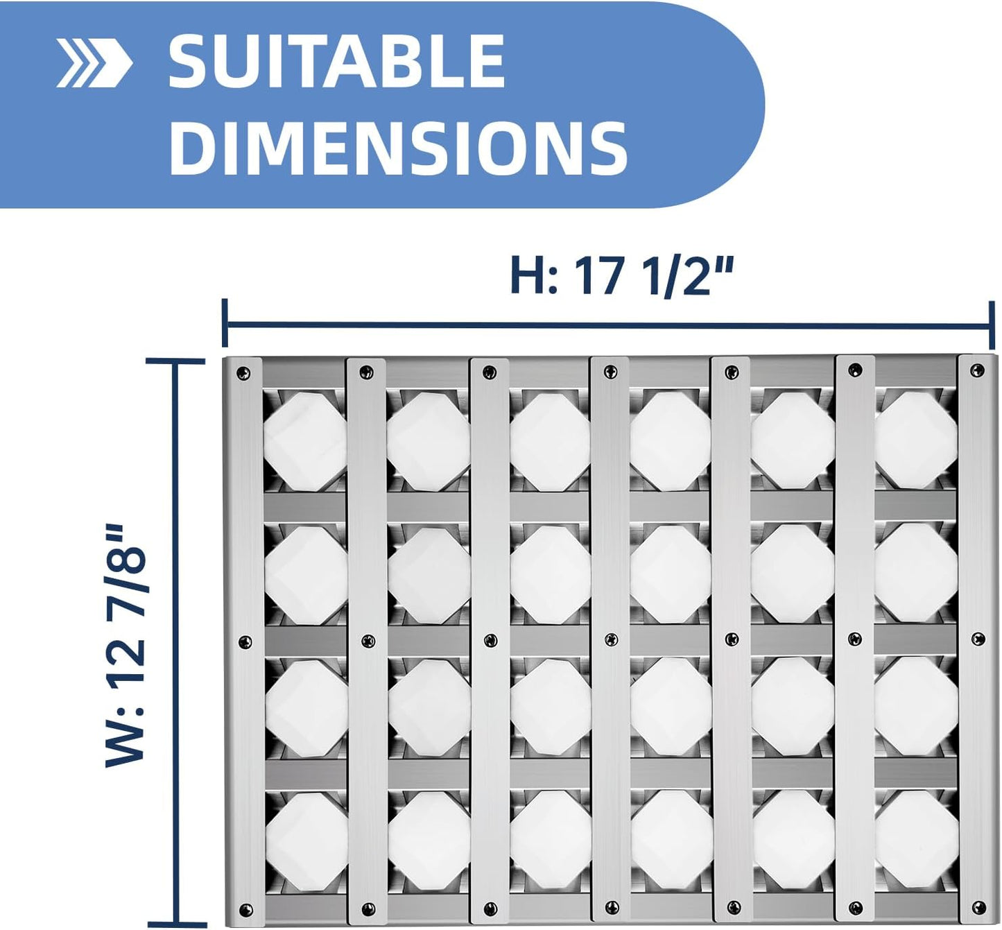 510-0094 Briquette Tray for Alfresco Grill Parts,2 Pack 17 1/2 Inch Radiant Tray Assembly for Alfresco AGBQ-42 with Ceramic Rods