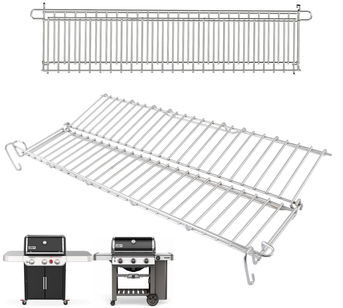 topgrillparts Weber Genesis II 300 Series Warming Rack 66044 - main view