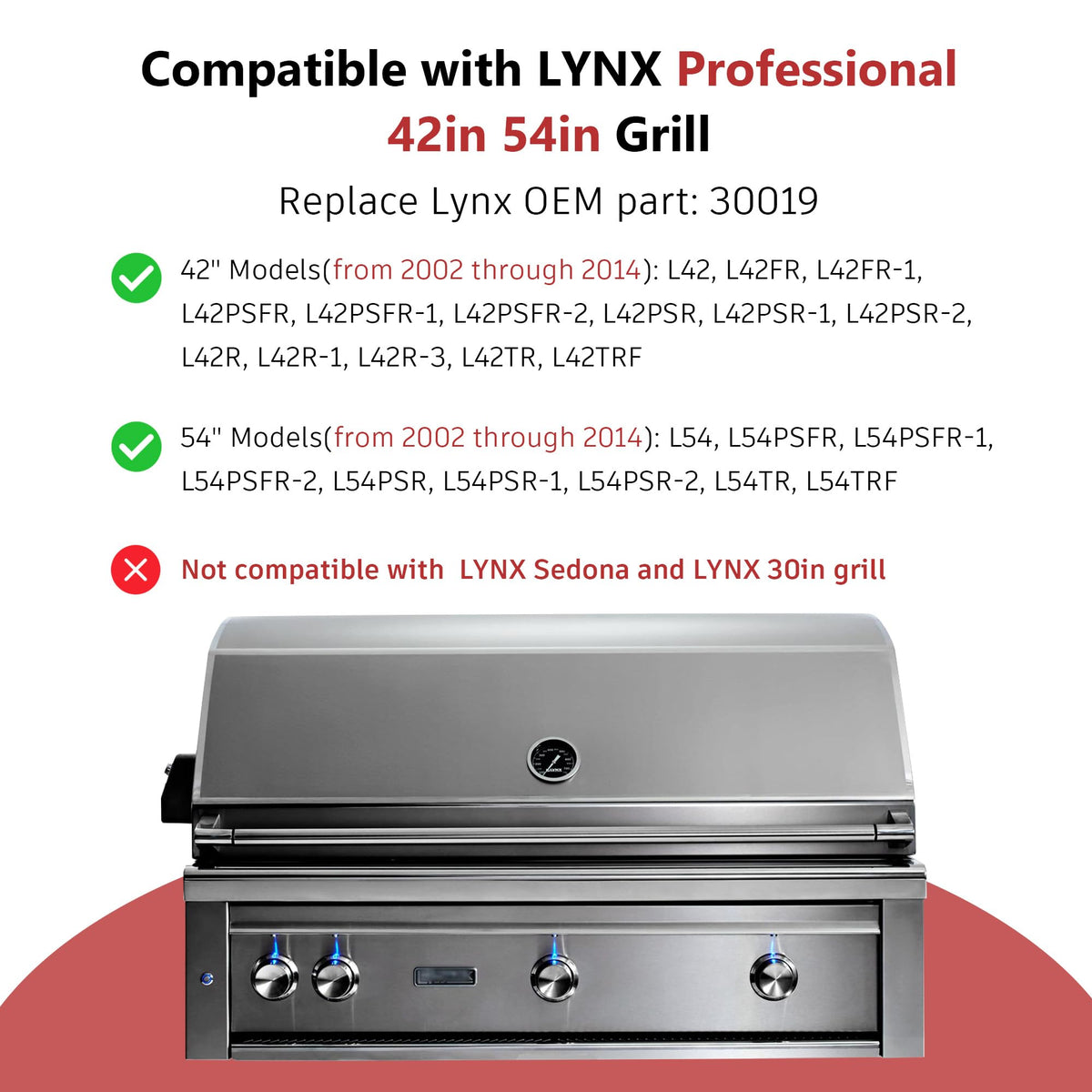 topgrillparts narrow grill grate Lynx 30019 - photo 2