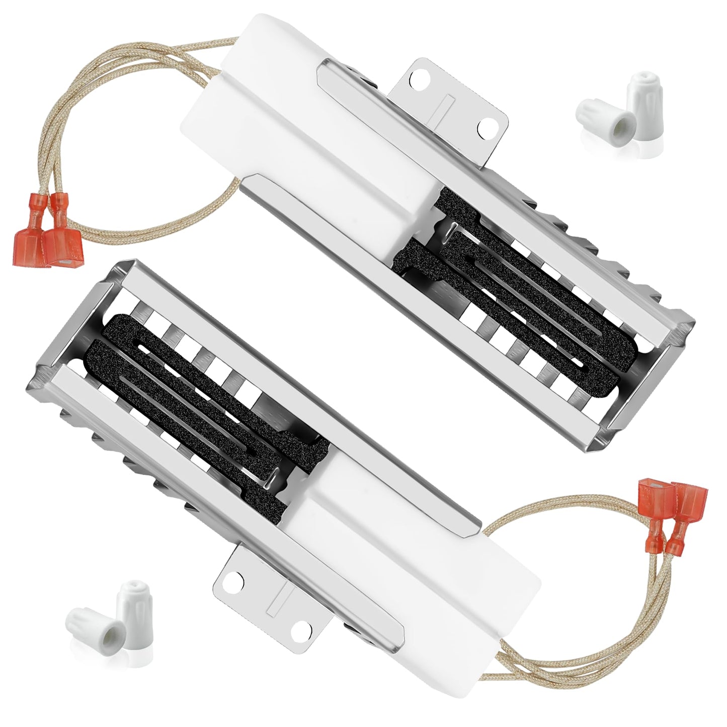 2-Pack Viking Oven Igniter Replacement PB040001 (AP5315579), 4 Ceramic Nuts Included