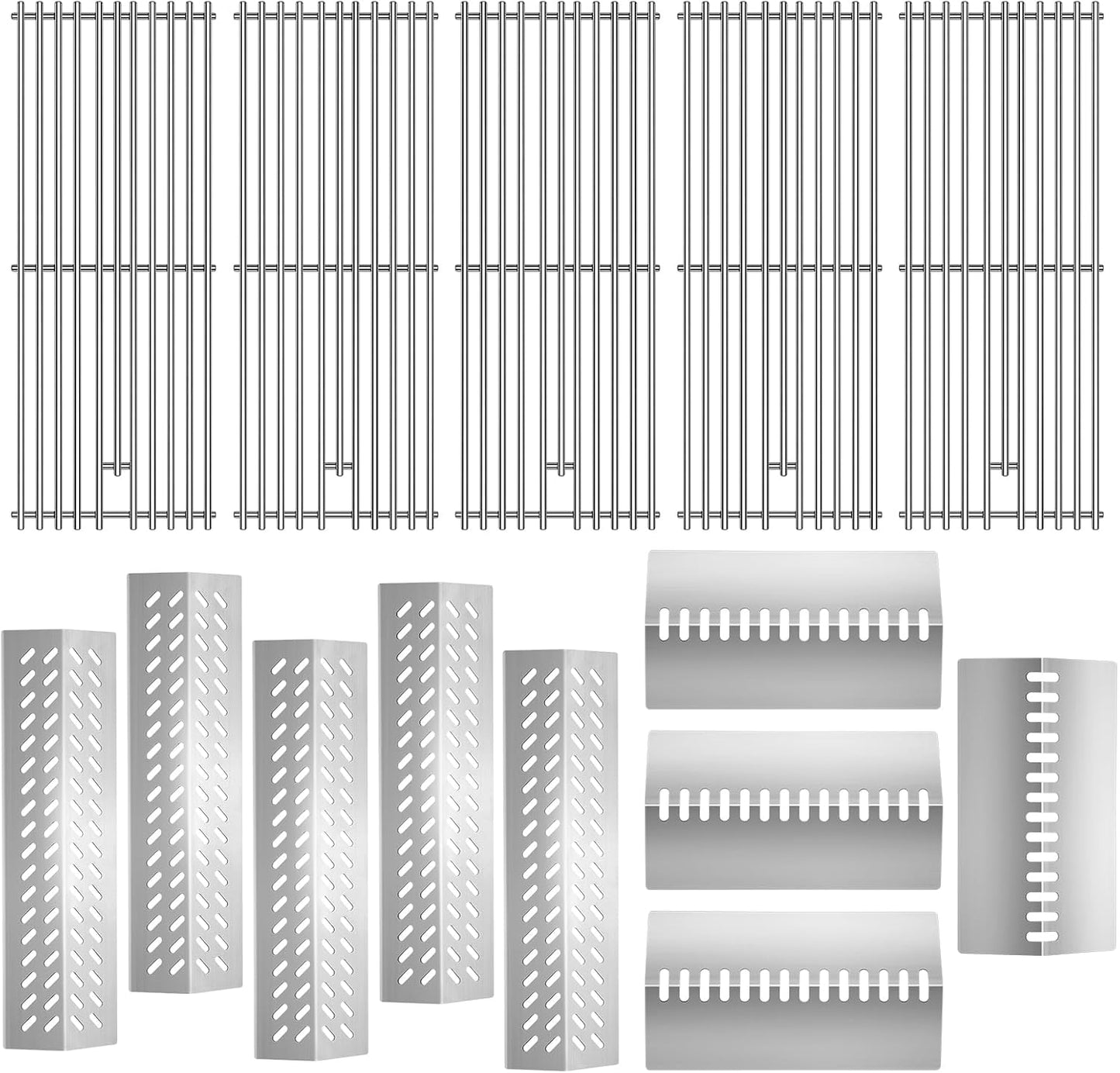 Cooking Grate & Heat Plate Kit for Bull Grills – Fits 87049, 69009, 57568