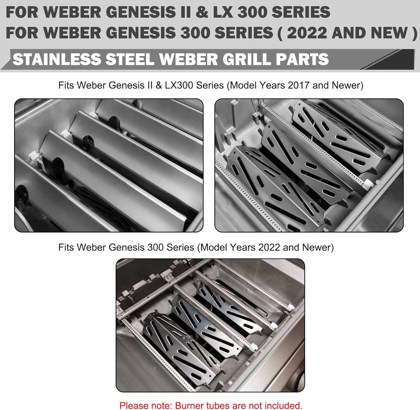 Genesis II Grill Parts 66795 Flavorizer Bars 66040 Heat Deflector for Weber Genesis II E-310