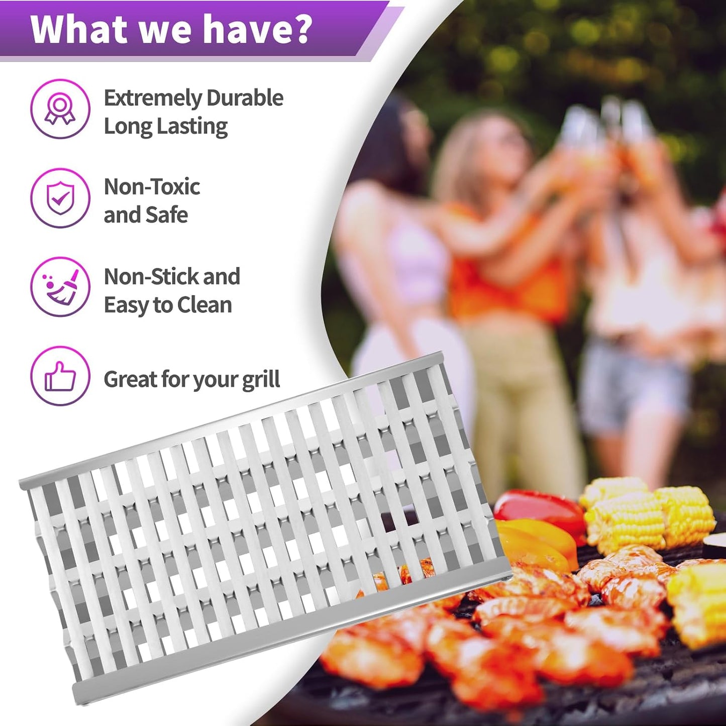 DCS 27 Series Radiant Tray & 19.5" Grill Grate Replacement Set, 2-Pack