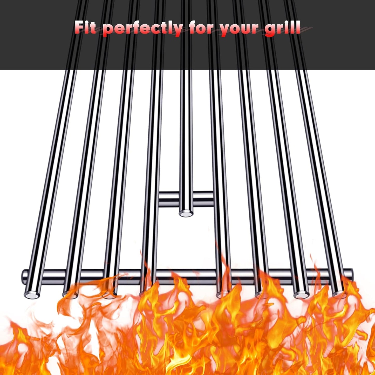 9mm Stainless Steel Grill Grates for Bull Angus, Outlaw, Lonestar & Lion Grills