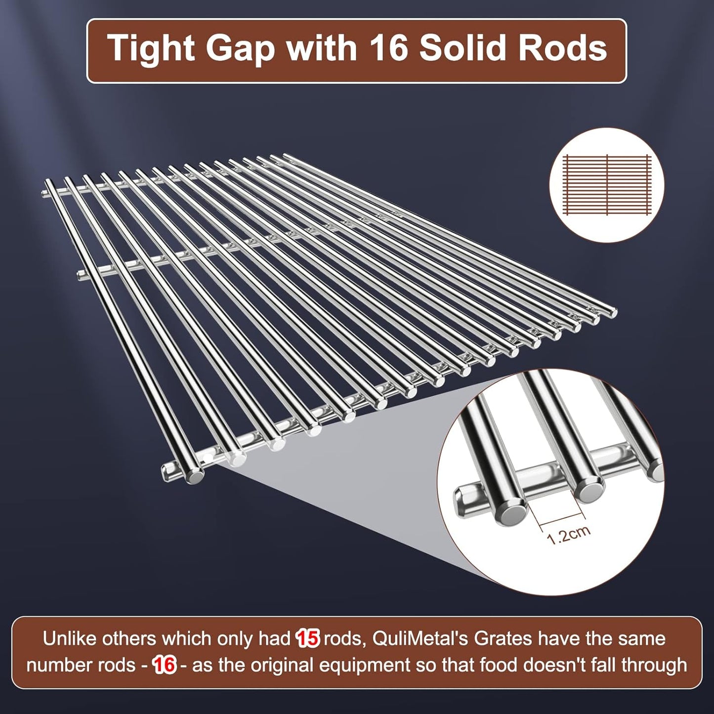 Topgrillparts 7639 Cooking Grates for Weber Spirit 300 and GS4 Spirit II 300 Series