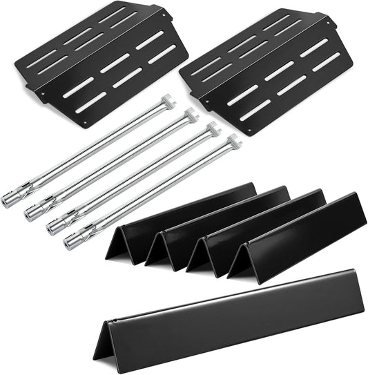 Genesis E-330 Grill 4 Burner 62752 7620 Flavorizer Bars 65505 Heat Deflectors Replacement Parts for Weber Genesis Grill Parts 300 Series with Front Control E-310 E-320 E330 S310 S320 S-330 EP330 7621