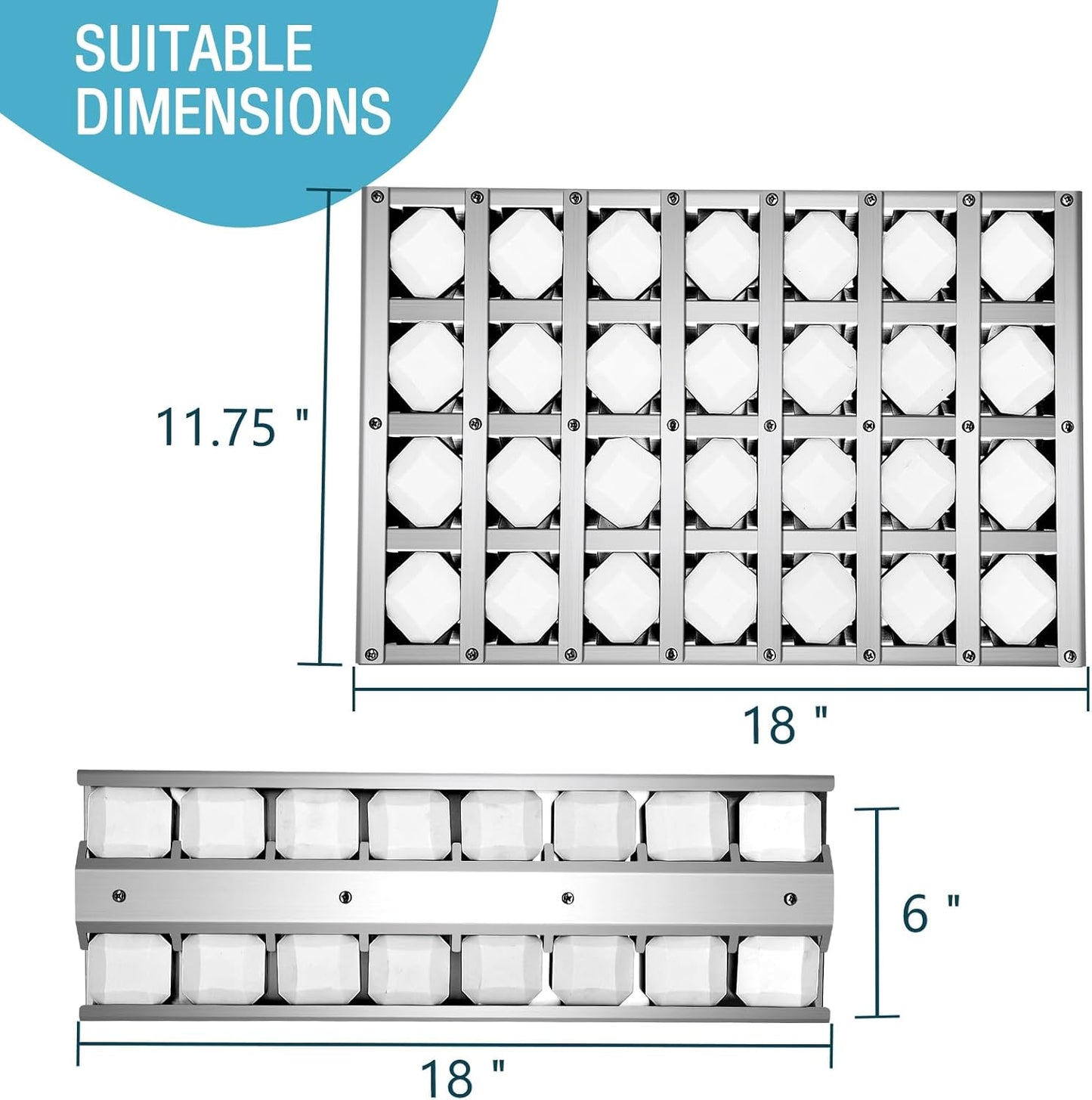 1 Pack 12" with 2 Pack 6" Briquette Tray Assembly for Twin Eagles TEBQ30G TEBQ30R,S21753Y S21752Y Part Number Heat Shield Flame Tamer Briquettes,3 Pack Total