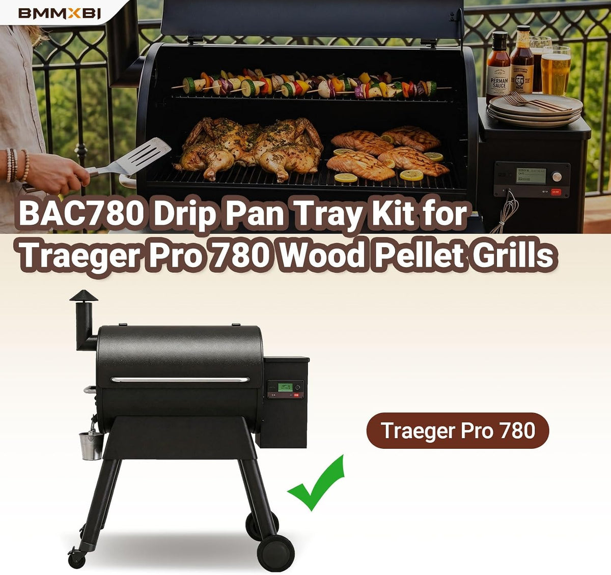 Traeger Pro 780 drip pan 6-pack liners BAC780 - photo 3