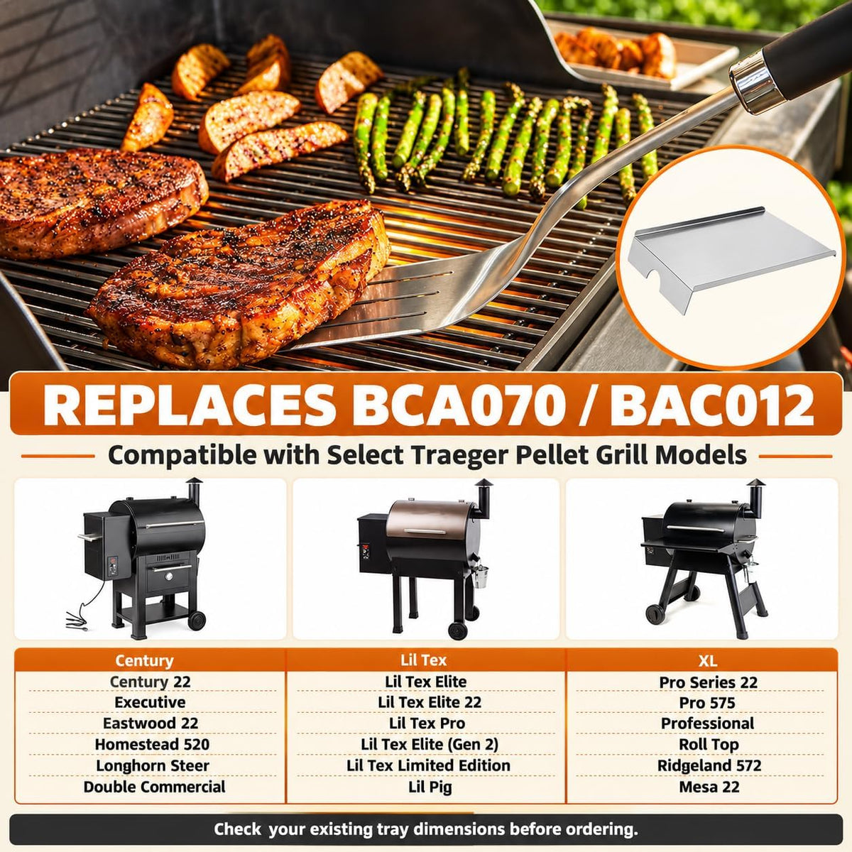Traeger Pro 22/575 drip tray BAC012 - photo 3