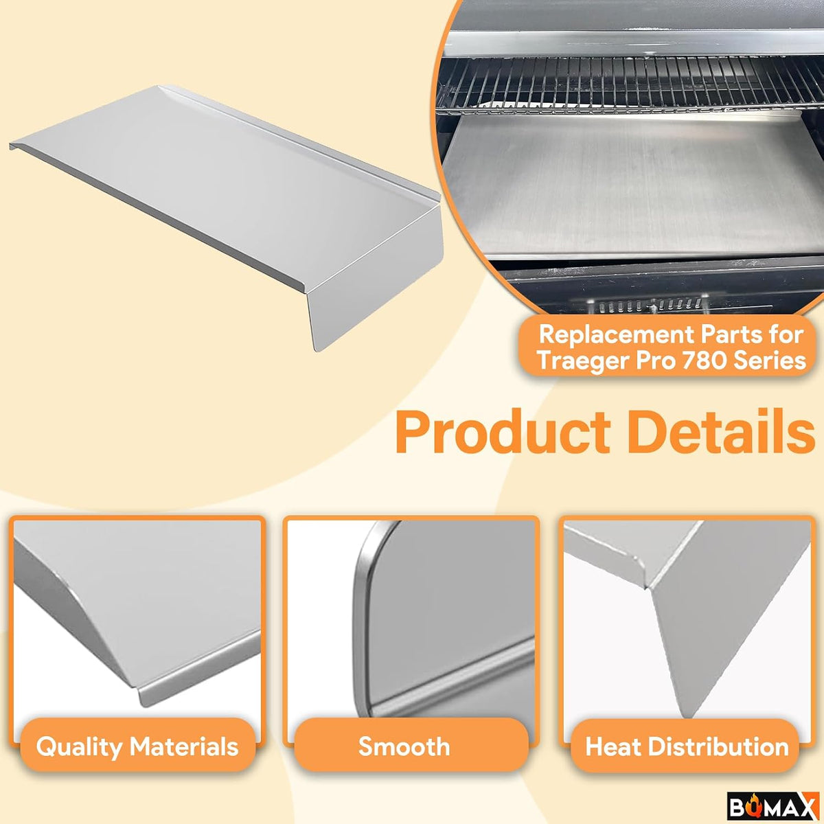 Traeger Pro 780 drip pan BAC780 BQMAX - photo 3