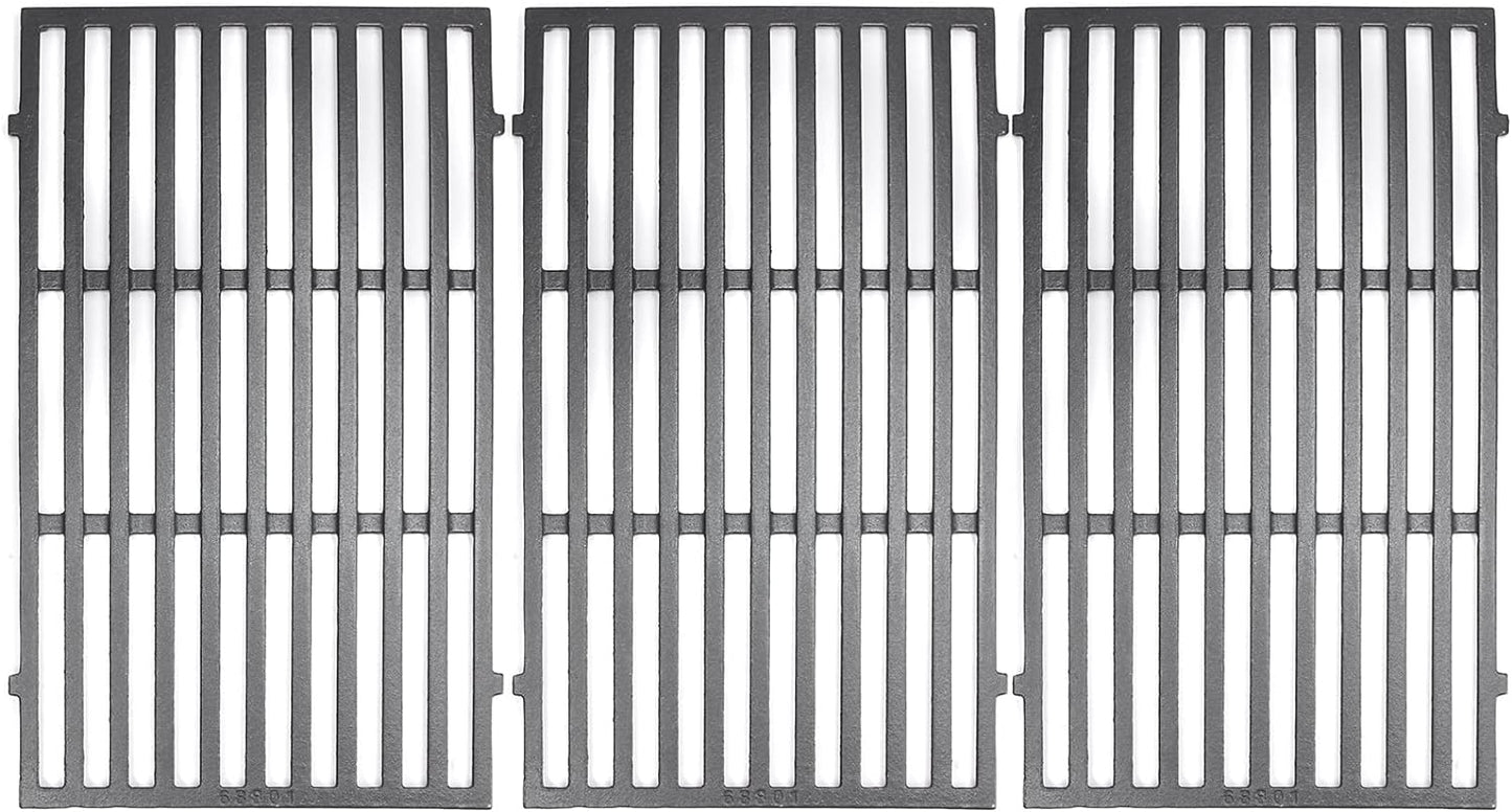 19.5" Solid SUS304 Stainless Steel Cooking Grates Replacement for Weber Genesis E and S Series 300 E310 E320 S310 S320 Gas Grills, Set of 2, 7528 (19.5" x 12.9" x 0.5")