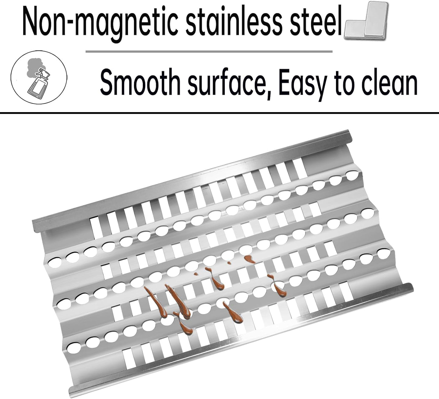 3-Pack Grill Burner & Heat Plate Replacement Kit with Ceramic Rods for DCS Grills