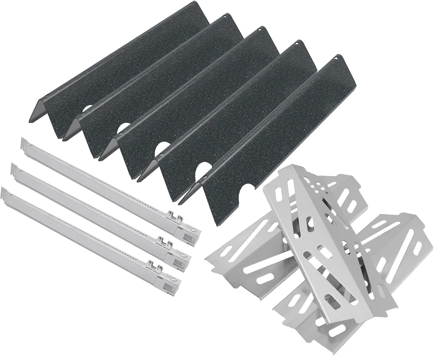 Grill Parts for Weber GS4 Genesis 2 Grill Parts Replacement Genesis II 300 SER, Genesis 2 E-310, E-315, SE335, for Weber 66032 67095 Flavorizer Bars, 66040 66685 Heat Deflector &67489 Burners Tube