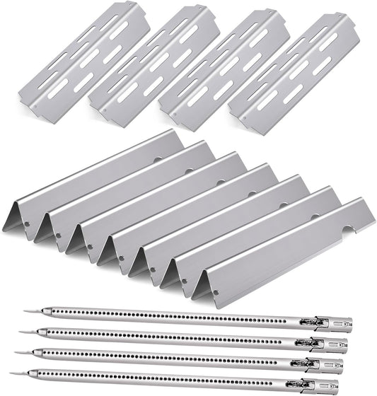 Grill Burners Grill Flavorizer Bars for Weber Genesis II E-410, S-410, Genesis II LX E-440, S-440, 66041, 66033, 66796, 67489, 67490, 67491, BBQ Gas Grill Replacement parts Heat Deflectors 17”