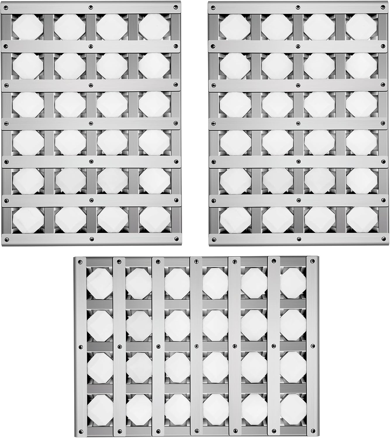 510-0094 Briquette Tray for Alfresco Grill Parts,2 Pack 17 1/2 Inch Radiant Tray Assembly for Alfresco AGBQ-42 with Ceramic Rods