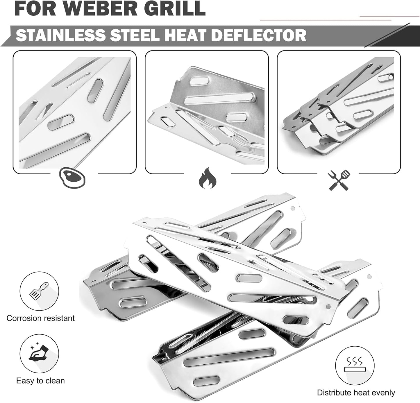 Genesis II Grill Parts 66795 Flavorizer Bars 66040 Heat Deflector for Weber Genesis II E-310