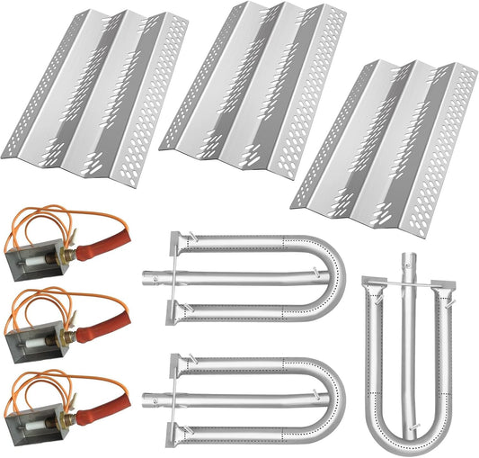 16GA Stainless Steel Heat Plate Burner and Electrode Replacement for American Outdoor Grill