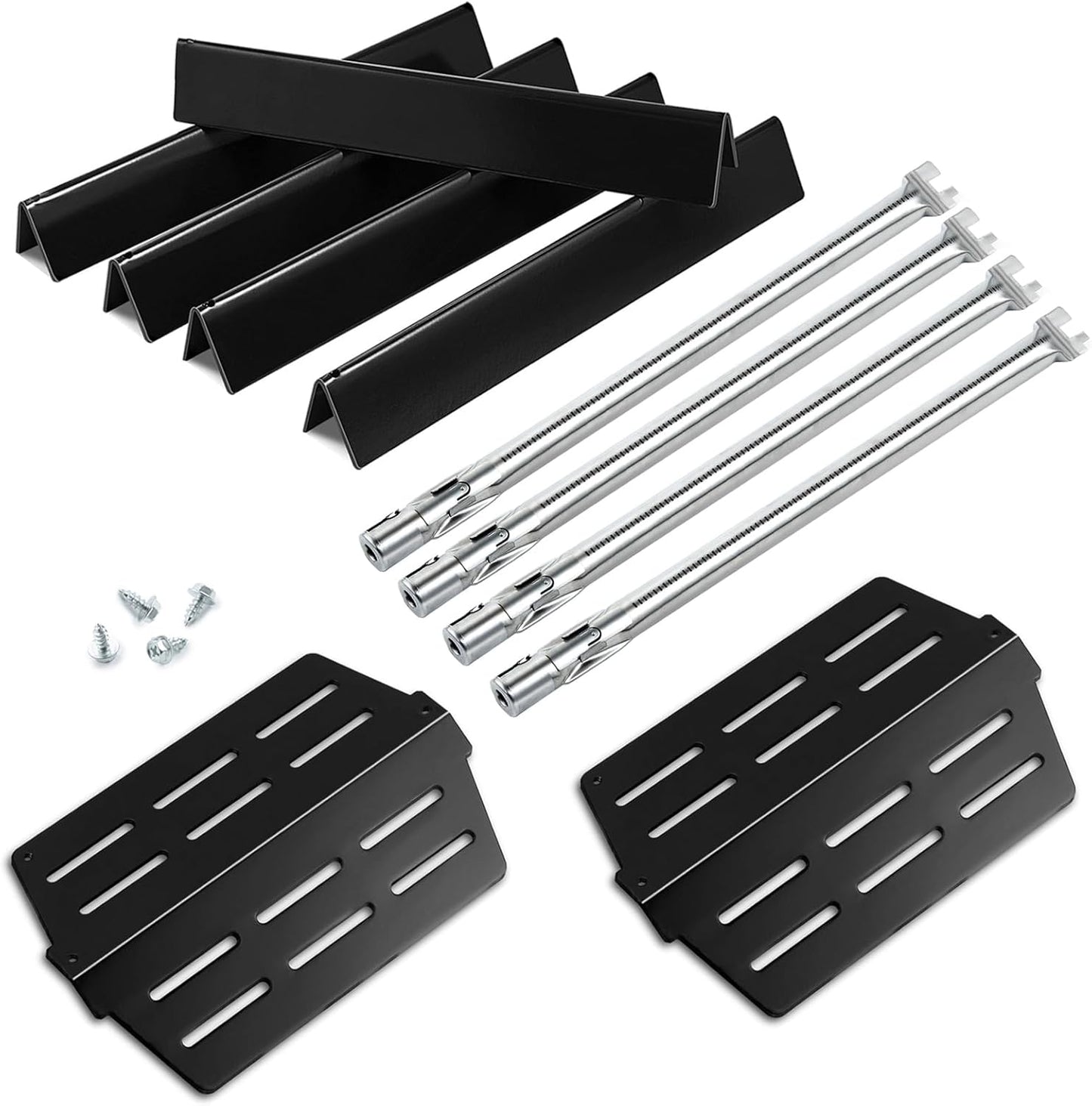 Genesis E-330 Grill Replacement Parts 4 Burners for Weber Genesis S-330 E-310 EP-330 Grill Part 7621 Flavorizer Bars 65505 Heat Deflector 62752 Genesis 330 Sear Burner Tube Front Control 300 Series