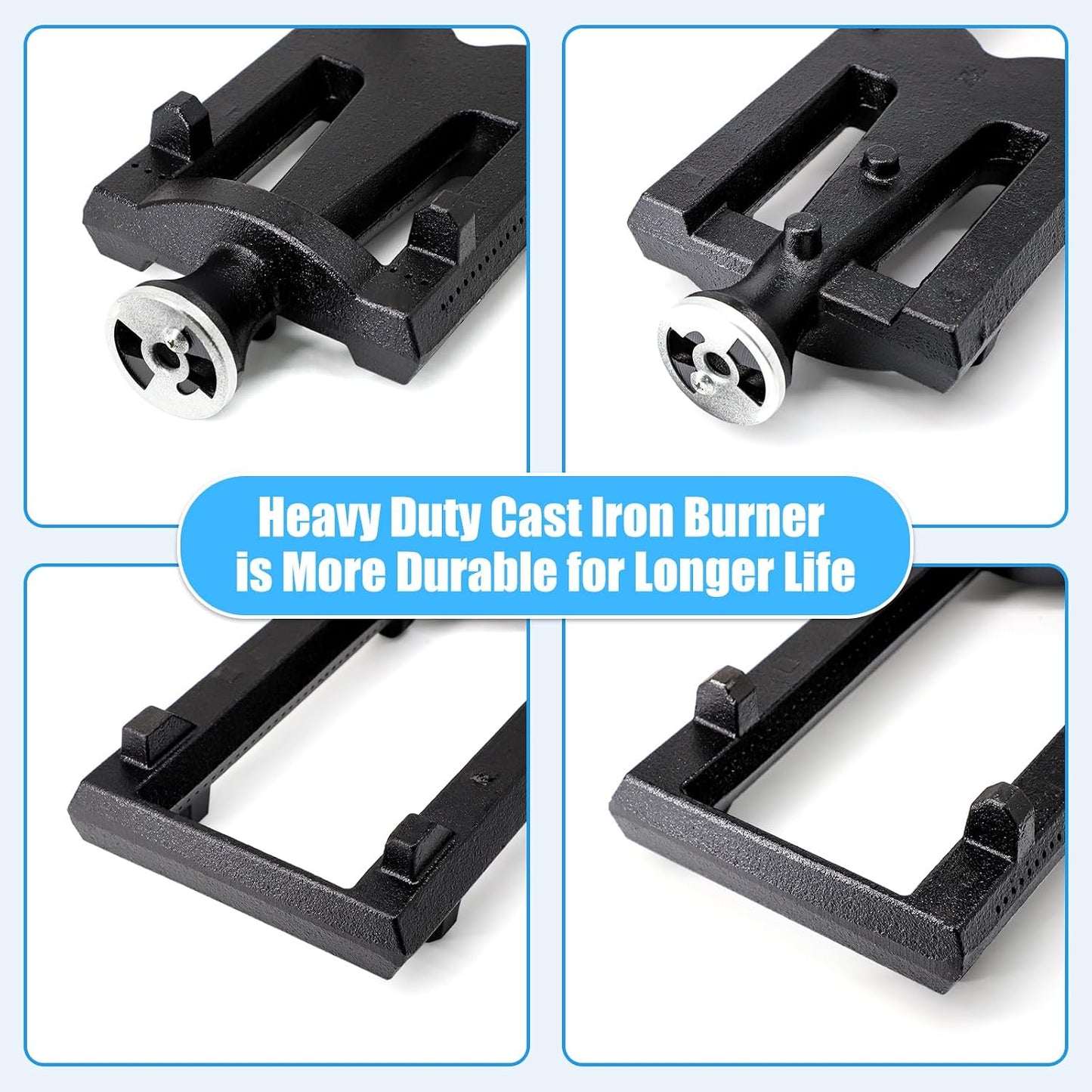 DCS 36" & 48" Cast Iron Grill Burner Replacement, 20 1/2" x 6 1/4"