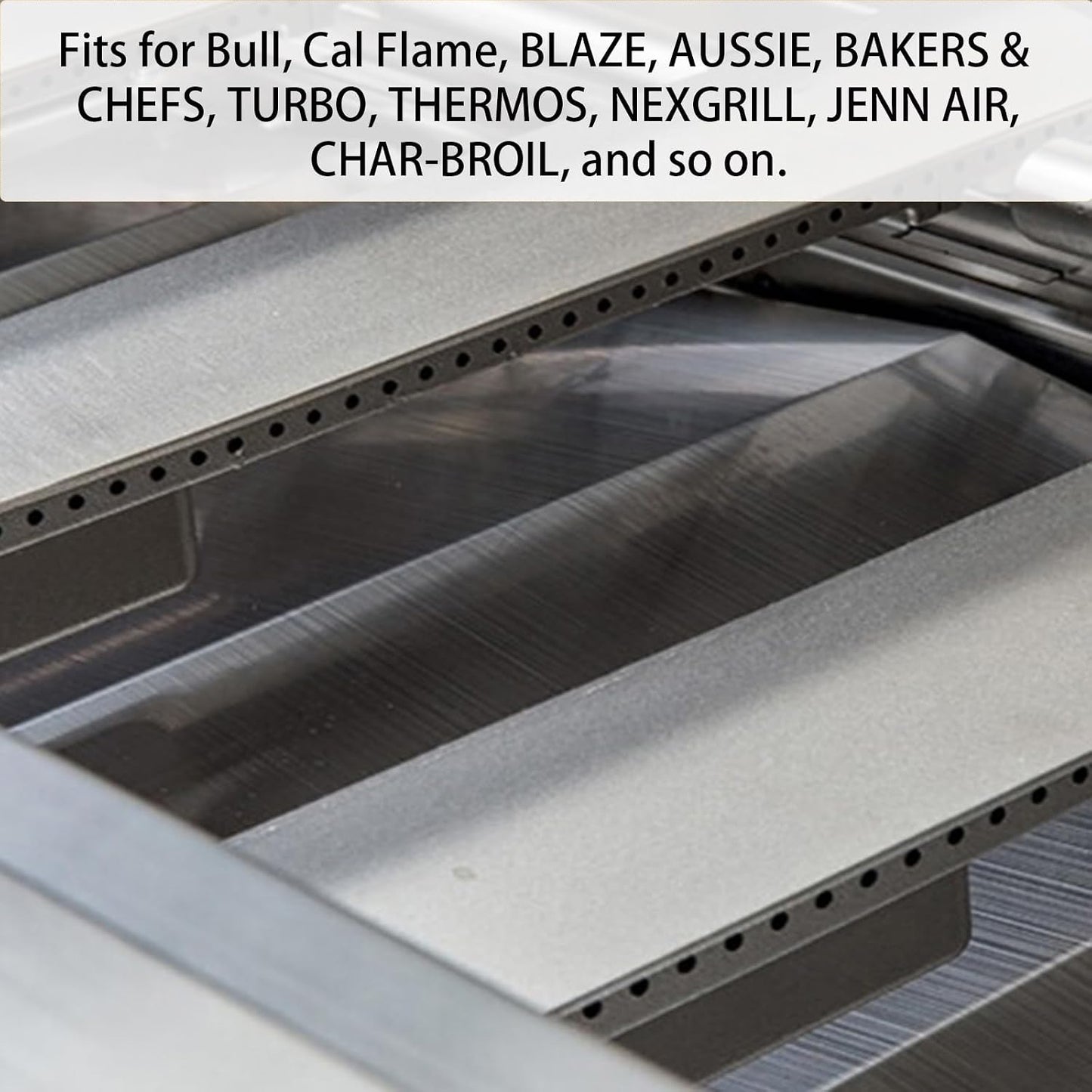 4-Pack Cast Stainless Steel Burner Tubes – Fits Bull, Weber Genesis, DCS & More