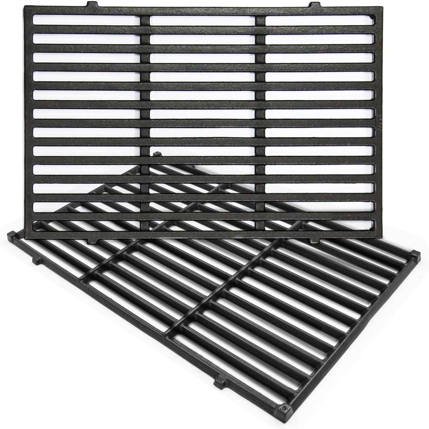 19.5" Solid SUS304 Stainless Steel Cooking Grates Replacement for Weber Genesis E and S Series 300 E310 E320 S310 S320 Gas Grills, Set of 2, 7528 (19.5" x 12.9" x 0.5")