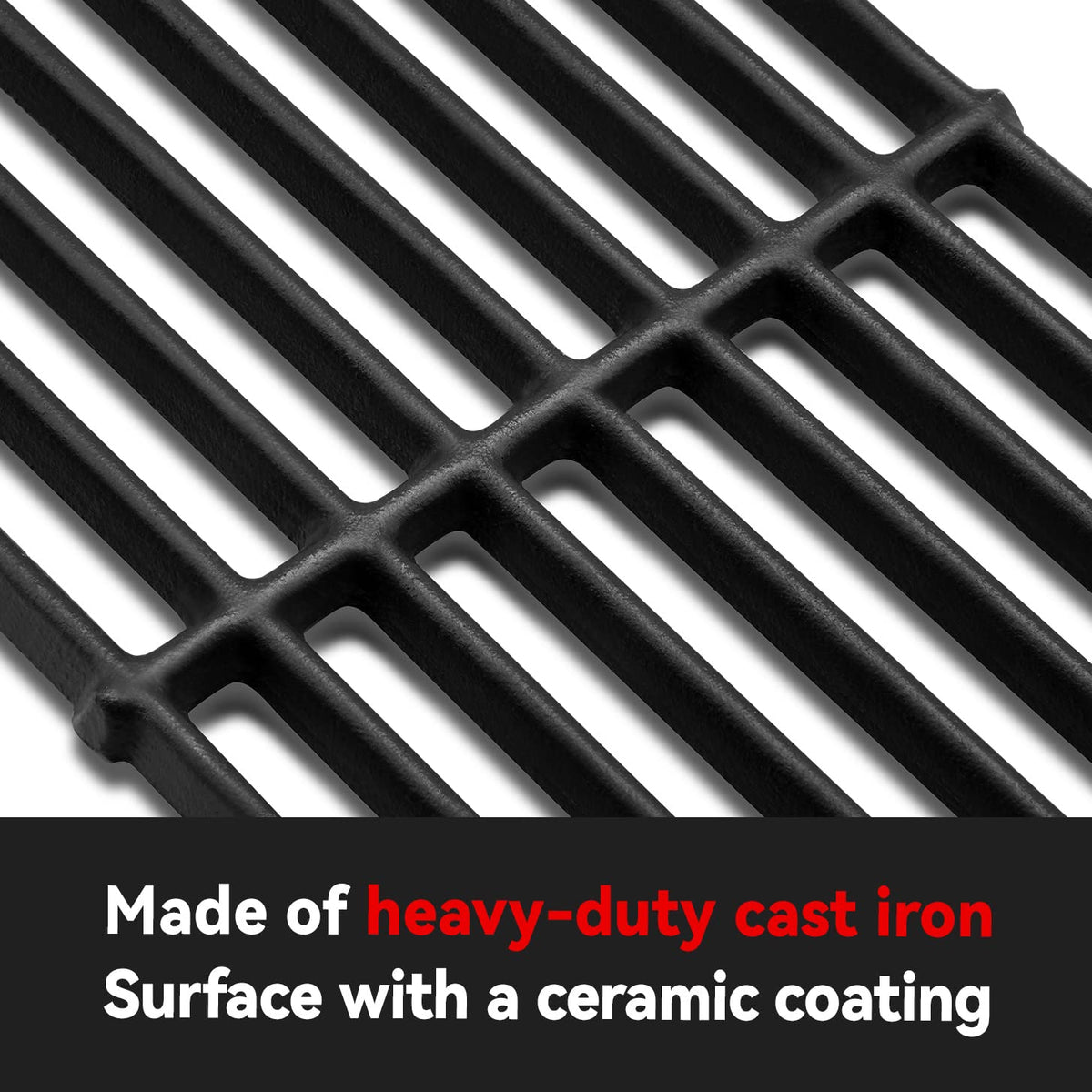 GGC 19-3/4" Cast Iron Grill Grates 3-Pack for Chargriller 3001 5050 3008 3030 4000 5252