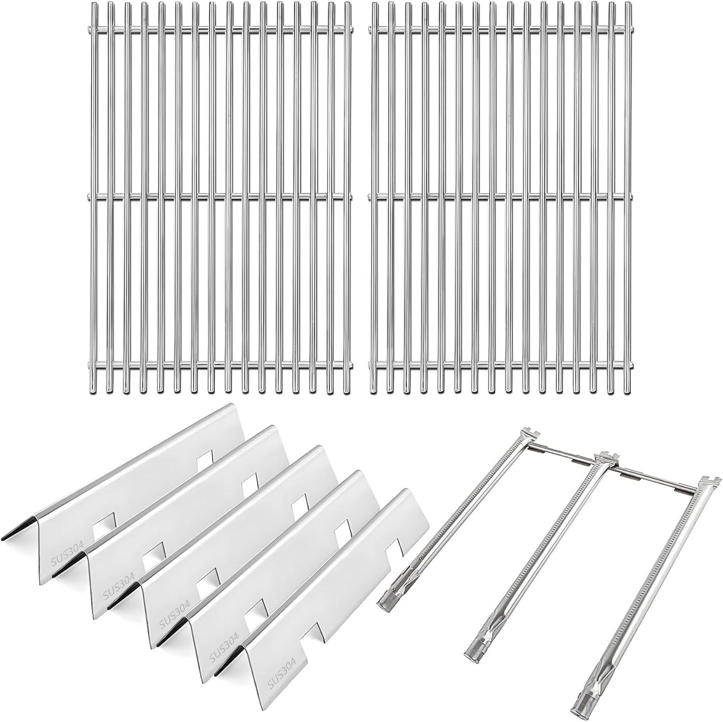Spirit II E310 Replacement Parts 7636 Flavorizer Bars Burners 7639 Grates for Weber Spirit and Spirit II 300 E-310 S-310 E-320 S-320 E-330 S-330 ii E-310 ii 330 Flavor Bars Burner Spirit 2 GS4 Parts